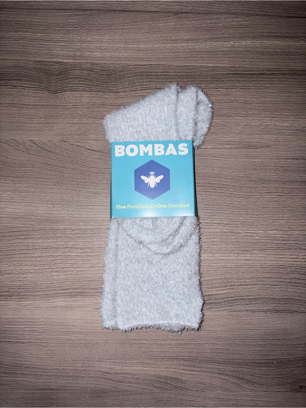 Bombas Women's White Plush Cozy Socks *NWT*